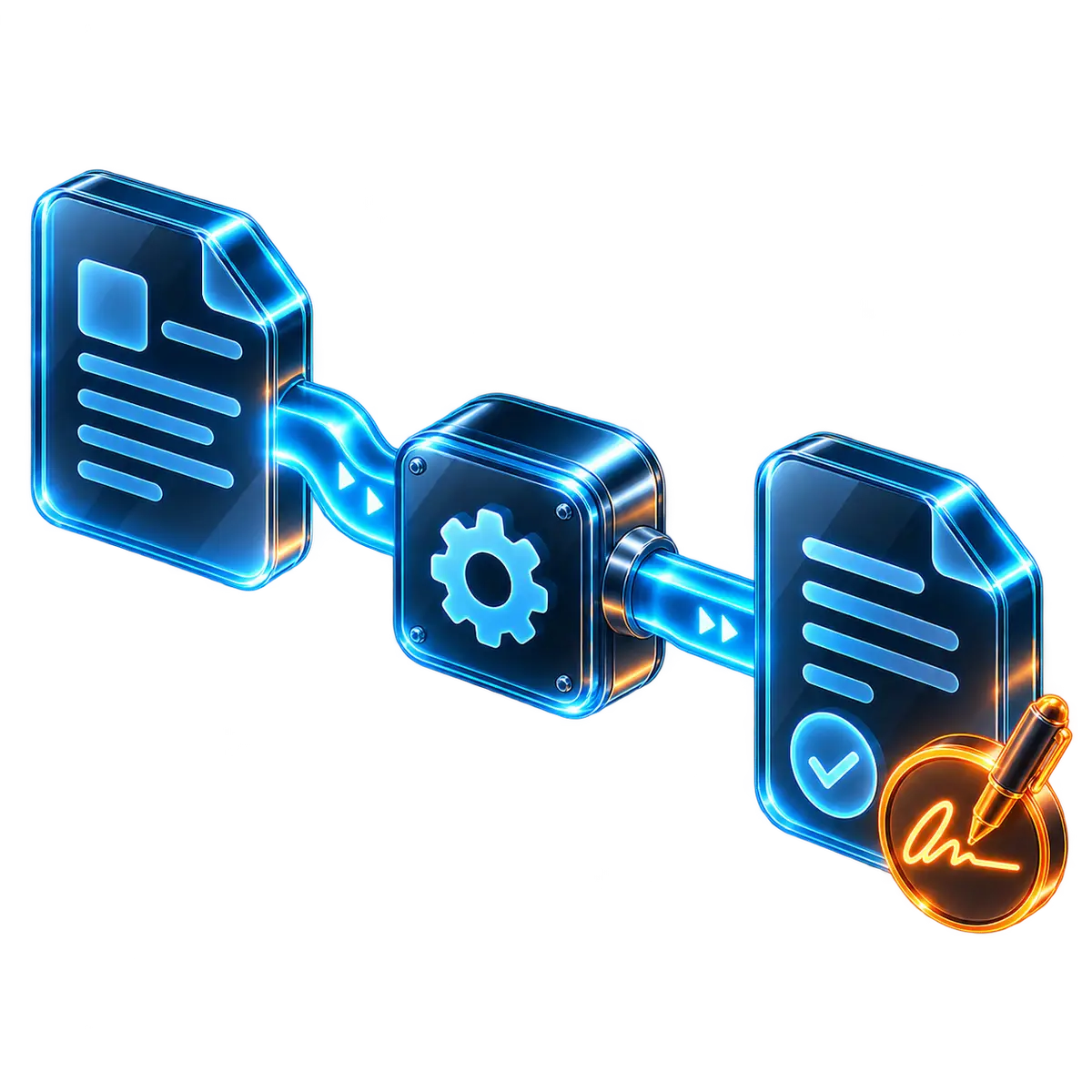 altaFlow document automation: a document generated, processed and returned signed