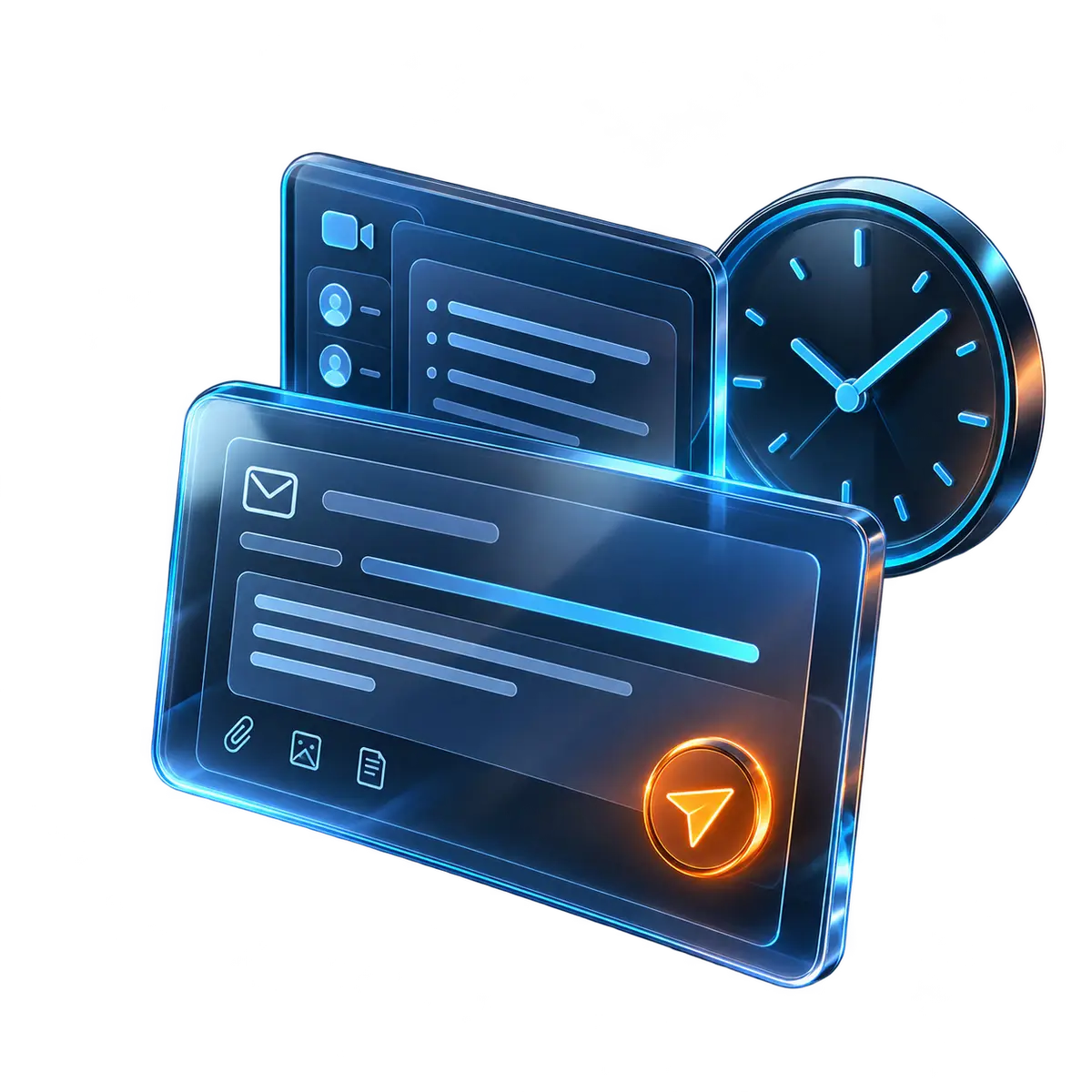 Advisor productivity: a drafted client email, a meeting summary and a schedule prepared ahead of time