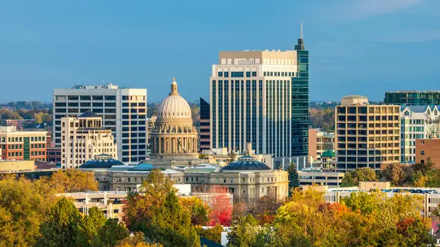 Downtown Boise and the Idaho State Capitol