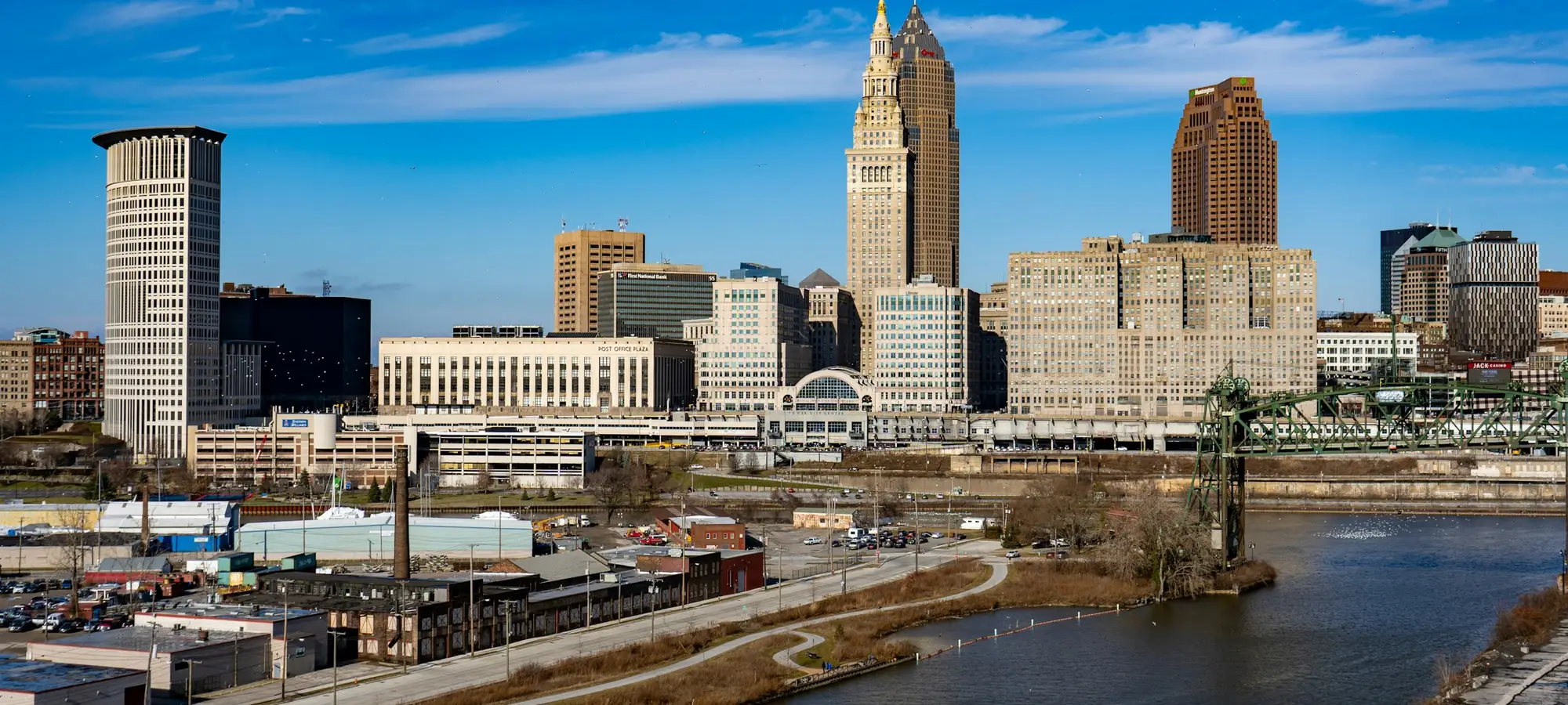 Cleveland skyline with Terminal Tower