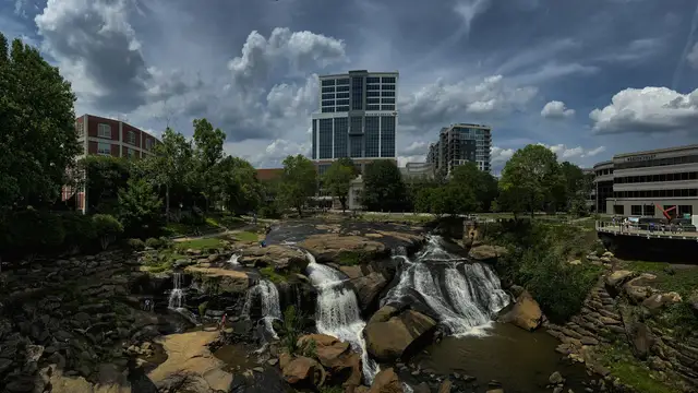 Falls Park on the Reedy River in downtown Greenville