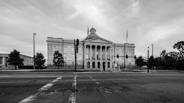 Historic capitol building in downtown Jackson, Mississippi