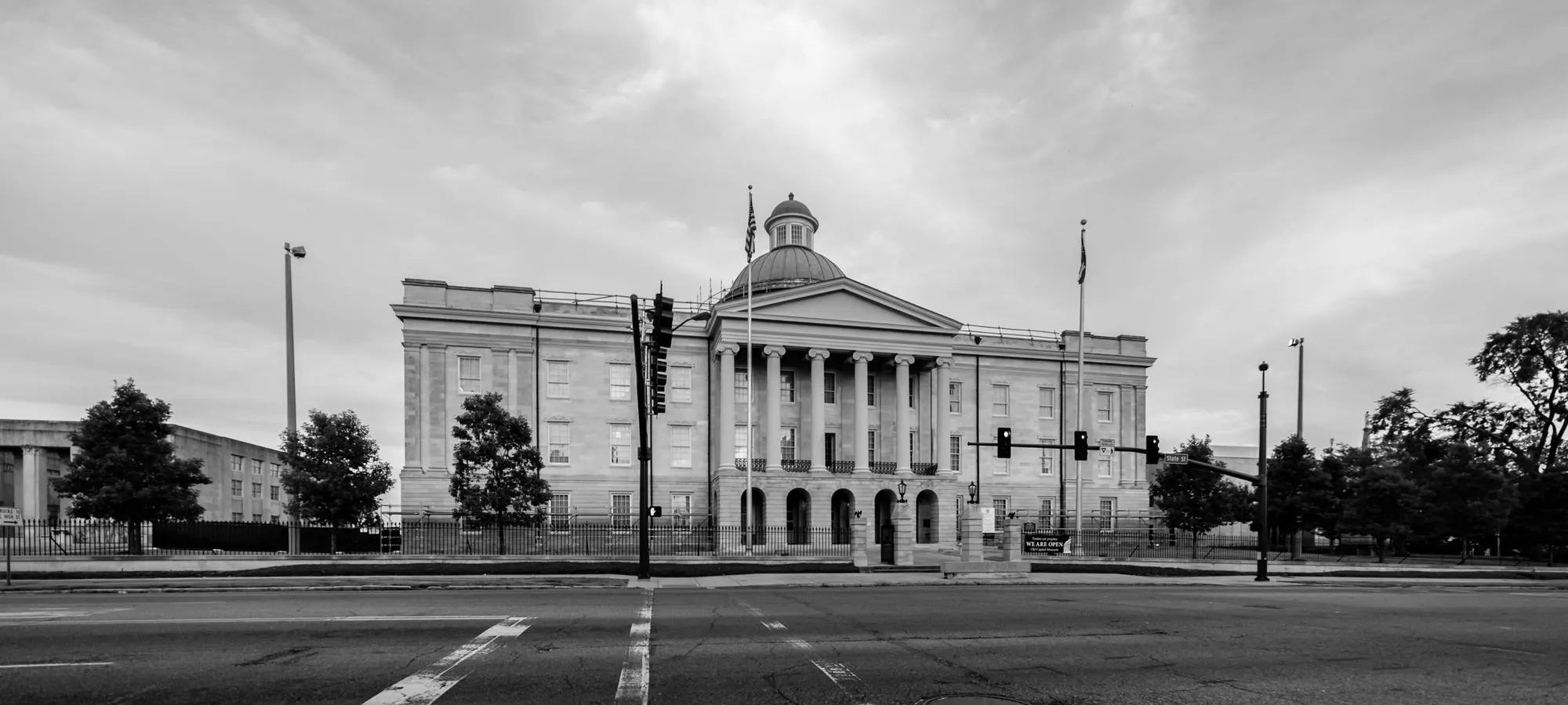 Historic capitol building in downtown Jackson, Mississippi