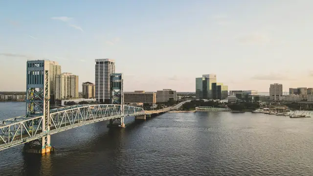 Jacksonville skyline and bridge over the St. Johns River