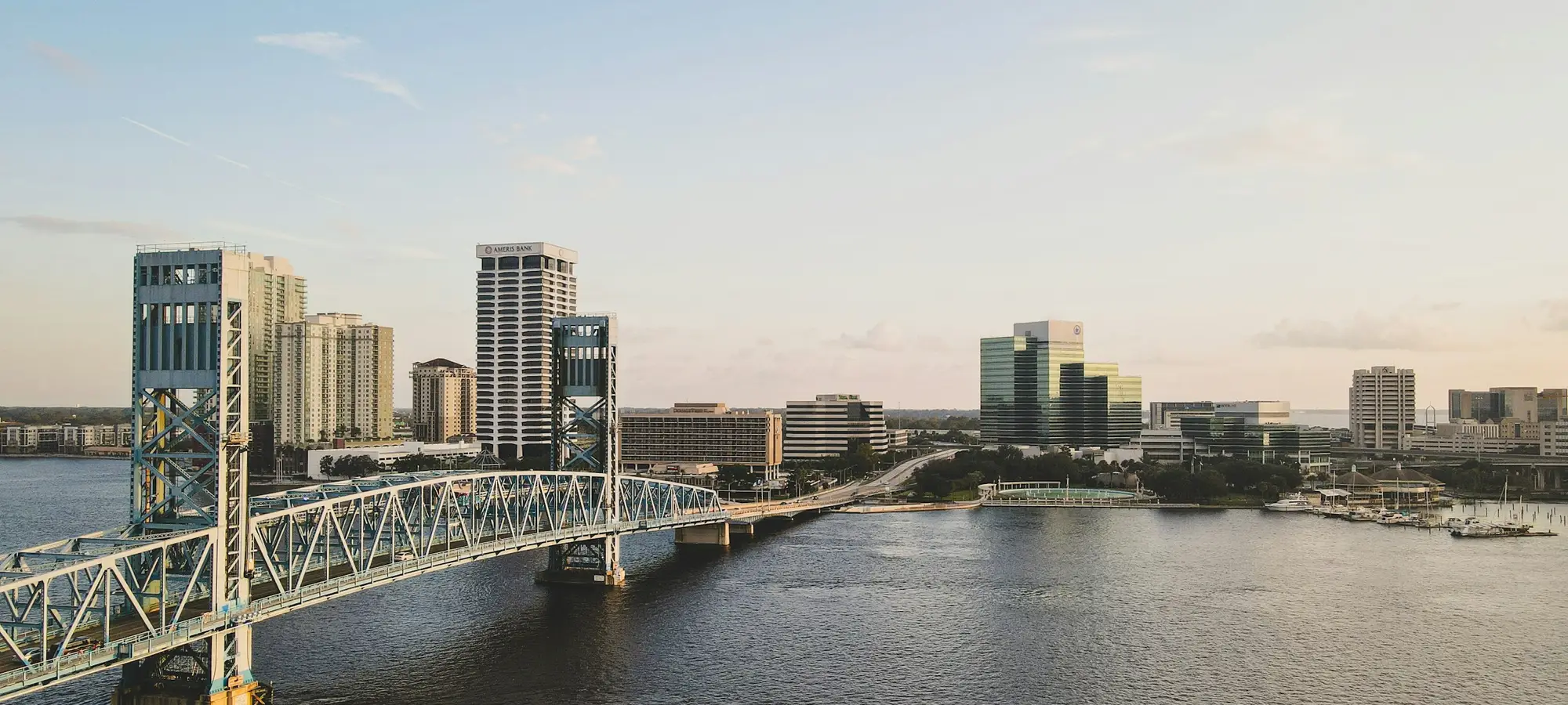 Jacksonville skyline and bridge over the St. Johns River
