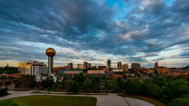 Knoxville skyline with the Sunsphere