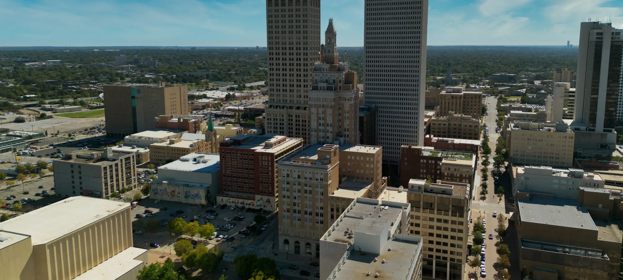 Downtown Tulsa from above