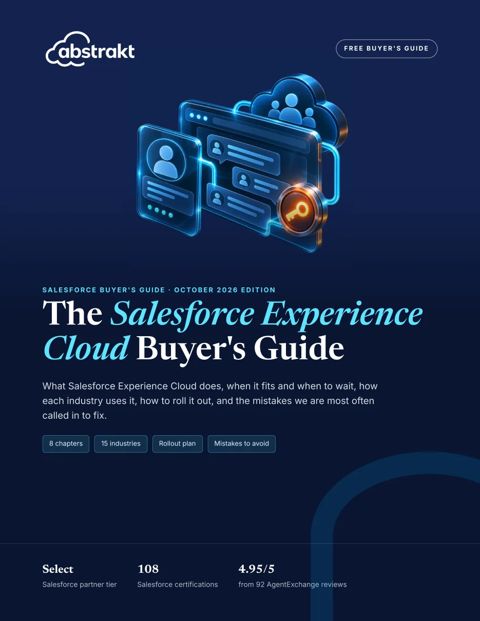 Cover of The Salesforce Experience Cloud Buyer's Guide