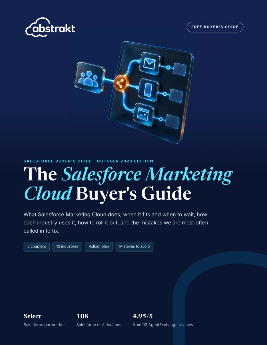 Cover of The Salesforce Marketing Cloud Buyer's Guide