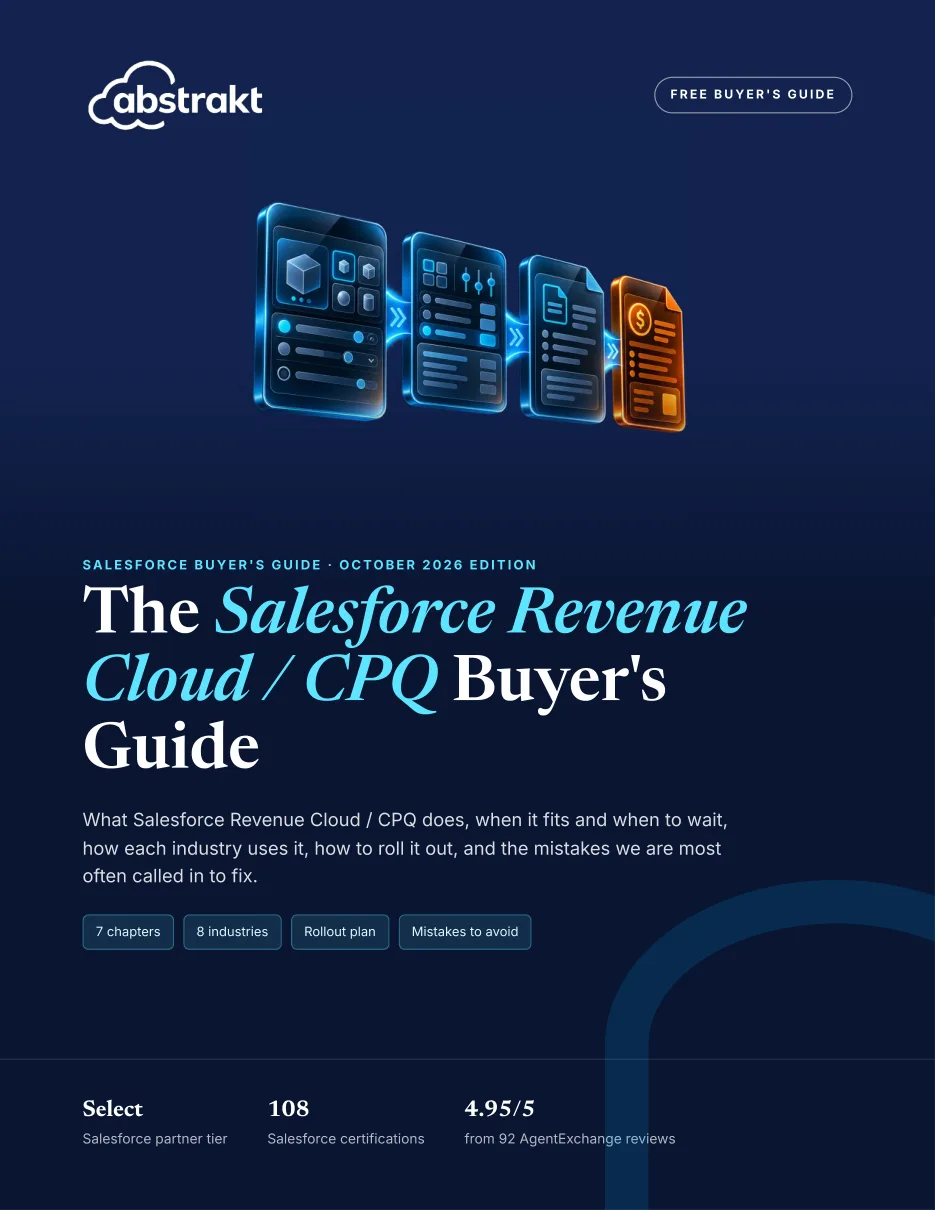 Cover of The Salesforce Revenue Cloud / CPQ Buyer's Guide