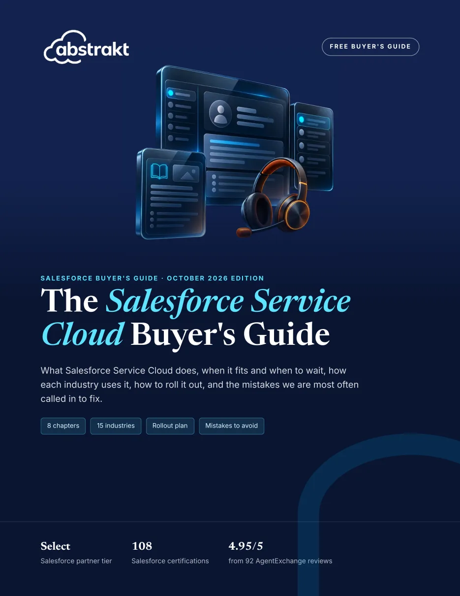 Cover of The Salesforce Service Cloud Buyer's Guide