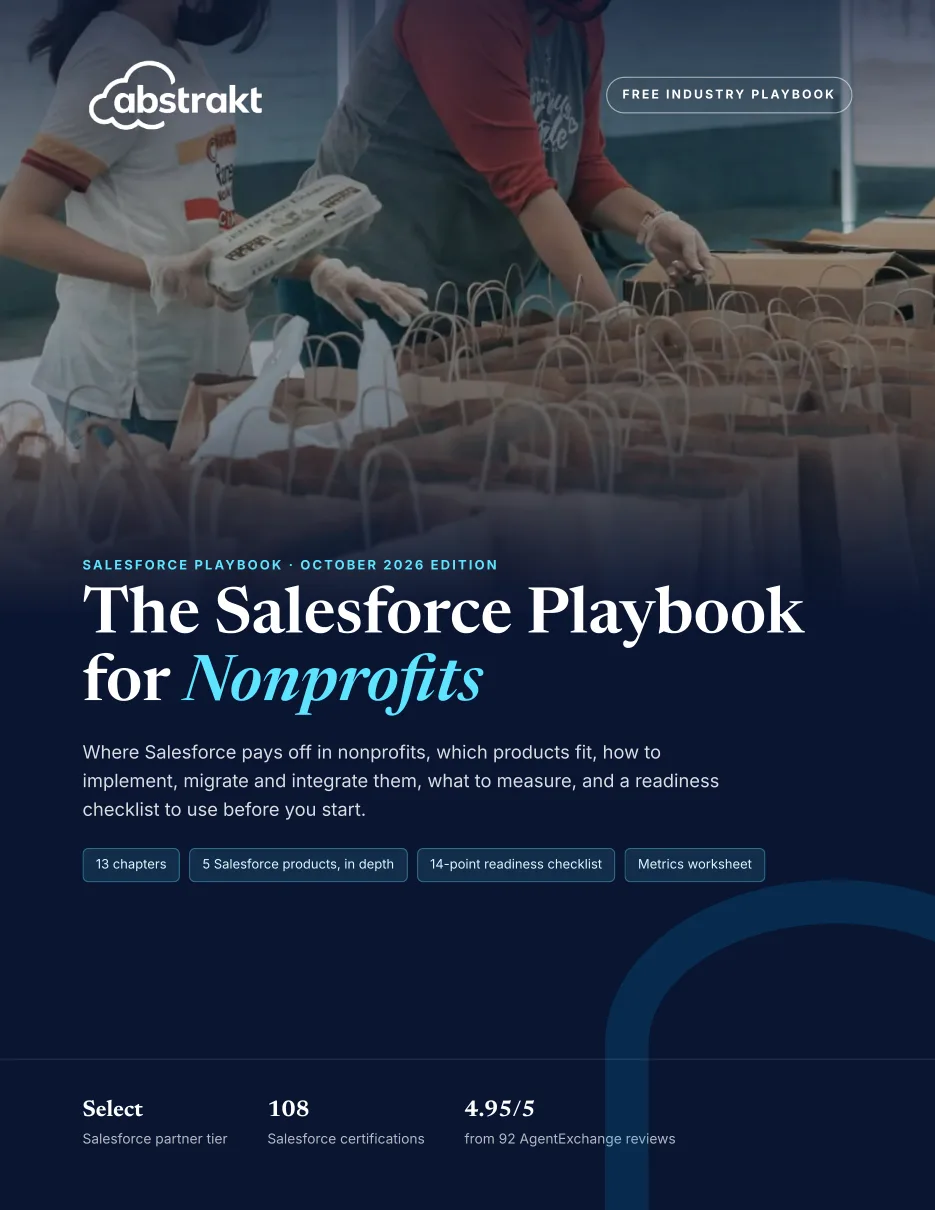 Cover of The Salesforce Playbook for Nonprofits