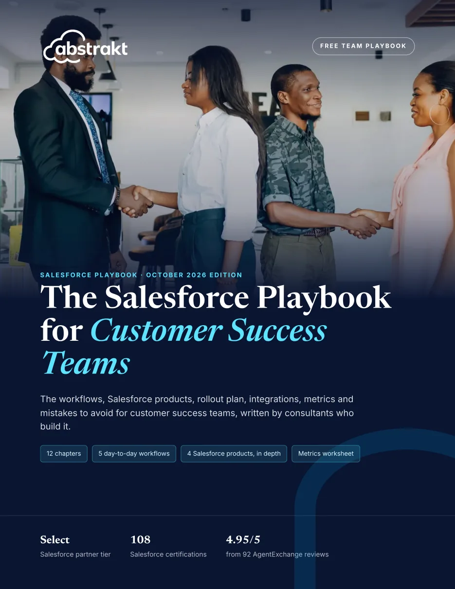 Cover of The Salesforce Playbook for Customer Success Teams