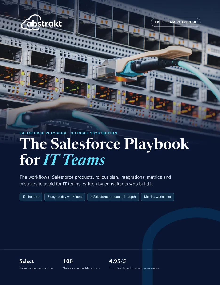 Cover of The Salesforce Playbook for IT Teams